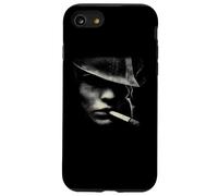 Mysterious Noir Man With Cigarette Smoke Case for iPhone SE (2020) / 7/8