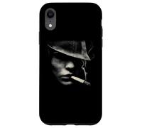 Mysterious Noir Man With Cigarette Smoke Case for iPhone XR