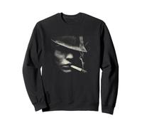 Mysterious Noir Man With Cigarette Smoke Sweatshirt