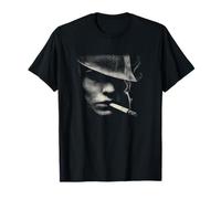Mysterious Noir Man with Cigarette Smoke T-Shirt