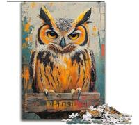 Mysterious Owl 1000 Piece Jigsaw Puzzle for Adults And Teenagers, Challenging To Complete But Fun And Humorous Birthday Present, Gifts, Wall Art (26x38cm)
