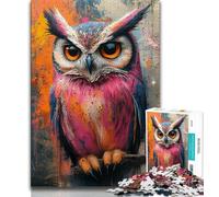 Mysterious Owl 1000 Piece Jigsaw Puzzles for Teenagers Gifts,Educational Game Challenge Toy Wall Decoration Unique Birthday And Xmas Gifts (50x75cm)