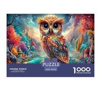 Mysterious Owl Jigsaw Puzzles 1000 Piece Wildlife Puzzle for Adults Decoration Puzzles Educational Game for The Whole Family, for Women, Gifts for Men 100% Recycled Cardboard 70x50cm/1000pcs