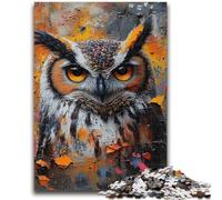 Mysterious Owl Jigsaw Puzzles for Adults 1000 Piece,Challenging Game Gifts for Is Ideal As A Gift for The Whole Family (50x75cm)