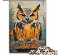 Mysterious Owl JigsawPuzzle 1000 Pieces for Adults, Educational Stress Relief Toy for Is Ideal As A Gift for The Whole Family (50x75cm)