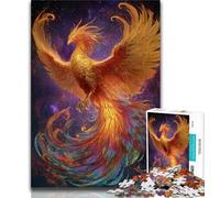 Mysterious Phoenix Adult Jigsaw Puzzles 1000 Pieces,Stress Reliever Difficult Challenge Deal As Gifts for The Whole Family 50x75cm