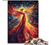 Mysterious Phoenix Girl 1000 Pieces Jigsaw Puzzle for Adults& Teens, Challenging Game And Family Play Artists Collection, Fine Art for Age 14 Years Up (50x75cm)