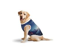 Mysterious Pirate Ship Dog Pure Cotton Tshirts for Medium & Large Dogs,Breathable Stretchy Tank Top Sleeveless Vest Tee Shirt