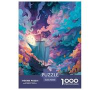 Mysterious Pirate Ship Jigsaw Puzzles Puzzles for Adults Kids. 1000 Piece Great Gifts Challenge Toy Educational Game Home Decoration for Adults& Kids Age 14 Years Up 70x50cm/1000pcs