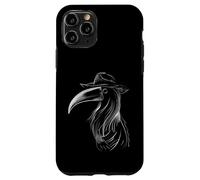 Mysterious Plague Doctor Raven with Hat Design Case for iPhone 11 Pro