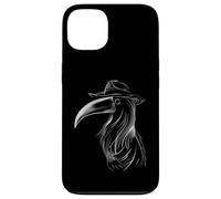Mysterious Plague Doctor Raven with Hat Design Case for iPhone 13