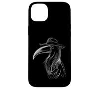 Mysterious Plague Doctor Raven with Hat Design Case for iPhone 14 Plus