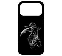 Mysterious Plague Doctor Raven with Hat Design Case for iPhone 17 Pro Max