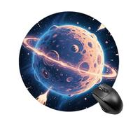 Mysterious Planet Mouse Pad Round Laptop Mouse Mat Cute Computer Mousepad Keyboard Pad Non-Slip Desk Pads for Gaming Office Work Home