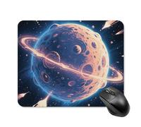 Mysterious Planet Mouse Pad Square Mice Mat Waterproof Computer Mousepad with Non-Slip Rubber Base Wireless Mice Pad for Laptop Office Home Personalized Gaming Mousepad 20 * 25cm
