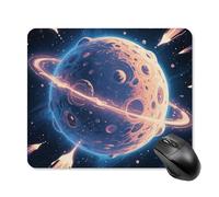 Mysterious Planet Mouse Pad Square Mice Mat Waterproof Computer Mousepad with Non-Slip Rubber Base Wireless Mice Pad for Laptop Office Home Personalized Gaming Mousepad 25 * 30cm