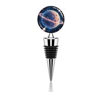 Mysterious Planet Wine Stoppers Reusable Wine Bottle Stopper Decorative Champagne Stoppers Silicone Beverage Bottle Sealer Keep Fresh, Leakproof Wines Saver for Bar Party Decor