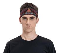 Mysterious Rainbow Butterfly Unisex Sports Sweatband Headband, Breathable and Moisture, Suitable Running Cycling Yoga Waiting for Sports.