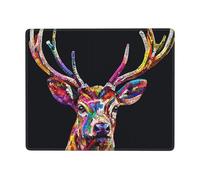Mysterious Rainbow Deer Mouse Pad-Durable & Eco-Friendly Gaming & Office Desk Mat,Non-Slip Design for Enhanced Comfort and Precision