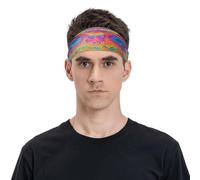 Mysterious Rainbow Eyes Unisex Sports Sweatband Headband, Breathable and Moisture, Suitable Running Cycling Yoga Waiting for Sports.