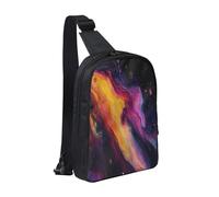 mysterious rainbow sky Durable Chest Pack,Crossbody Bag with Water-Resistant Oxford Fabric, Design for Travel,Hiking,Daily Use