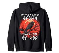Mysterious Ravens - Hugin and Munin Odin's Eyes Vikings Zip Hoodie