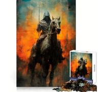 Mysterious Rider 1000 Piece Jigsaw Puzzles for Adults Jigsaw Logic Sense Toy Leisure Fun Smooth Edge Heartfelt Gift (38x26cm)