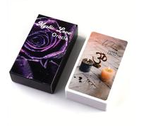 Mysterious Rose Love Oracle Tarot Card Set of 78 Classic Tarot Cards for Beginner's Leisure Gathering Board Game 10.6CM * 6.2CM (1PCS)