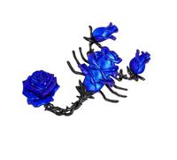 Mysterious Scorpions and Rose Alloy Brooch Handcrafted Drip Oil Techniques Gothic Collar Pin Jewelry Gift Retro Rose and Scorpions Pin