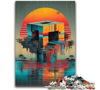 Mysterious Sculpture Art Jigsaw Puzzles for Teenagers 1000 Piece Puzzle,Challenging Game Gifts for Is Ideal As A Gift for The Whole Family (50x75cm)