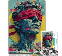 Mysterious Sculpture Art JigsawPuzzle 1000 Pieces for Adults,Learning Educational Toys Family Games with Matching Poster And Trivia Sheet 38x52cm