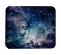 Mysterious Star Starry Sky Plush Surface Mouse Pad, Thickened Anti-Slip Mat for Office & Gaming