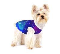 Mysterious Stars Print Adorable Cotton Small Dog Clothes Pet Shirt, Soft Breathable Sleeveless Tank Top For Puppy, Cats And Chihuahua