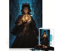 Mysterious Steampunk Enchantress Jigsaw for Teenagers 1000 Pieces Memory Boost Relaxing Fun Pattern Assembly (50x75cm)