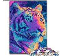 Mysterious Tiger 1000 Piece Jigsaw Puzzle for Adults Teens, Suitable for Ages 14 And Up Family Fun It Is Ideal As A Gift for The Whole Family (26x38cm)
