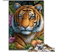 Mysterious Tiger 1000 Pieces Jigsaw Puzzle For Adults Teens, Pattern Assembly Deal As Gifts for The Whole Family Suitable for And 14 (26x38cm)