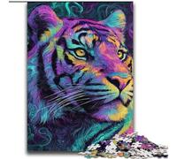 Mysterious Tiger Jigsaw Puzzles for Adults 2000 Piece, Help The Brain Exercise Addictive Toys to Cultivate Patience Perfect Decoration (70x100cm)