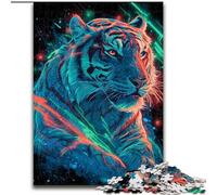 Mysterious Tiger JigsawPuzzle 1000 Pieces for Teenagers, Staycation Kill Time Birthday Present, Gifts, Wall Art for 14+ (26x38cm)