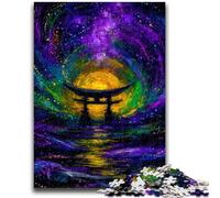 Mysterious Torii Gate Puzzles 1000 Pieces for Adults,Help The Brain Exercise Addictive Toys to Cultivate Patience Great Gift (38X26cm)