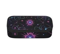 Mysterious trajectory Cute Zipper Pencil Case, Oxford Fabric Pen Pouch