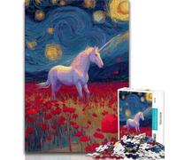 Mysterious Unicorn Jigsaw Puzzles for Adults Teenagers Jigsaws Puzzle,Challenging To Complete But Fun And Humorous Birthday Present,Gifts,Wall Art (50x75cm)
