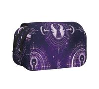 Mysterious Universe Double-Clamshell Printed Pen Pouch, Oxford Organizer
