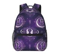Mysterious Universe Print Casual Travel Backpack with Laptop Compartment