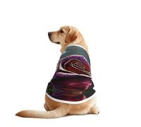 Mysterious Water Giant Rose Dog Shirt Vest Dog Clothes- Breathable Cooling for Big Dogs, Sun Protection Comfort Wear for Golden Retriever, Husky, Alaska Outdoor Activities XX-Large