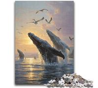 Mysterious Whale 2000 Piece Jigsaw Puzzles for Teenagers Gifts,Educational Game Challenge Toy Wall Decoration Unique Birthday And Xmas Gifts (70X100cm)