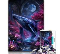 Mysterious Whale Adult Jigsaws 1000 Pieces Difficult,Challenging To Complete But Fun And Humorous Birthday Present,Gifts,Wall Art (75x50cm)