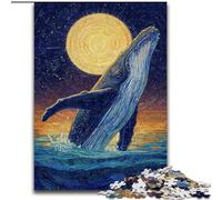 Mysterious Whale Jigsaw Puzzles for Adults 1000, Fun Games Every Piece Is Unique - Challenging Family Fun Game (26x38cm)