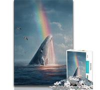 Mysterious Whale Jigsaw Puzzles for Adults 1000 Jigsaws,Challenging Game Gifts for Is Ideal As A Gift for The Whole Family (50x75cm)
