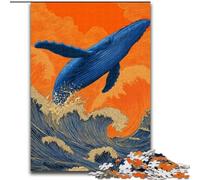 Mysterious Whale Jigsaw Puzzles for Adults 1000 Piece Puzzle, Suitable for Ages 14 And Up Family Fun It Is Ideal As A Gift for The Whole Family (26x38cm)