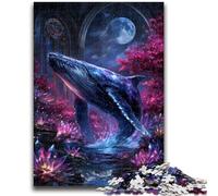 Mysterious Whale Jigsaw Puzzles for Adults 1000 Piece Puzzle, Toy Intellectual Game Artists Collection, Fine Art 50X75CM